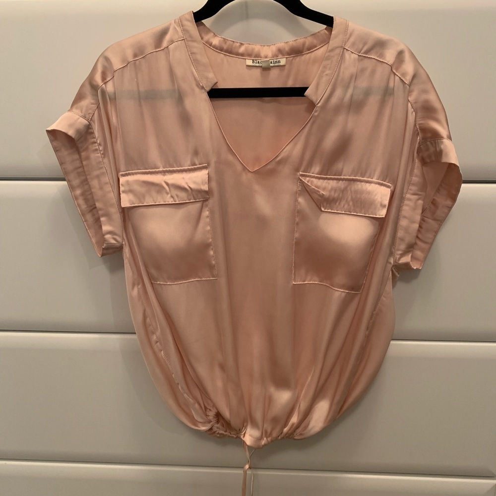 Peach Silk Shirt